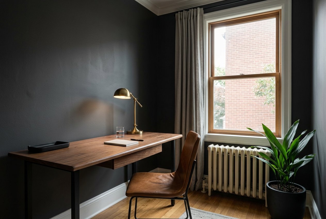 Home office workspace
