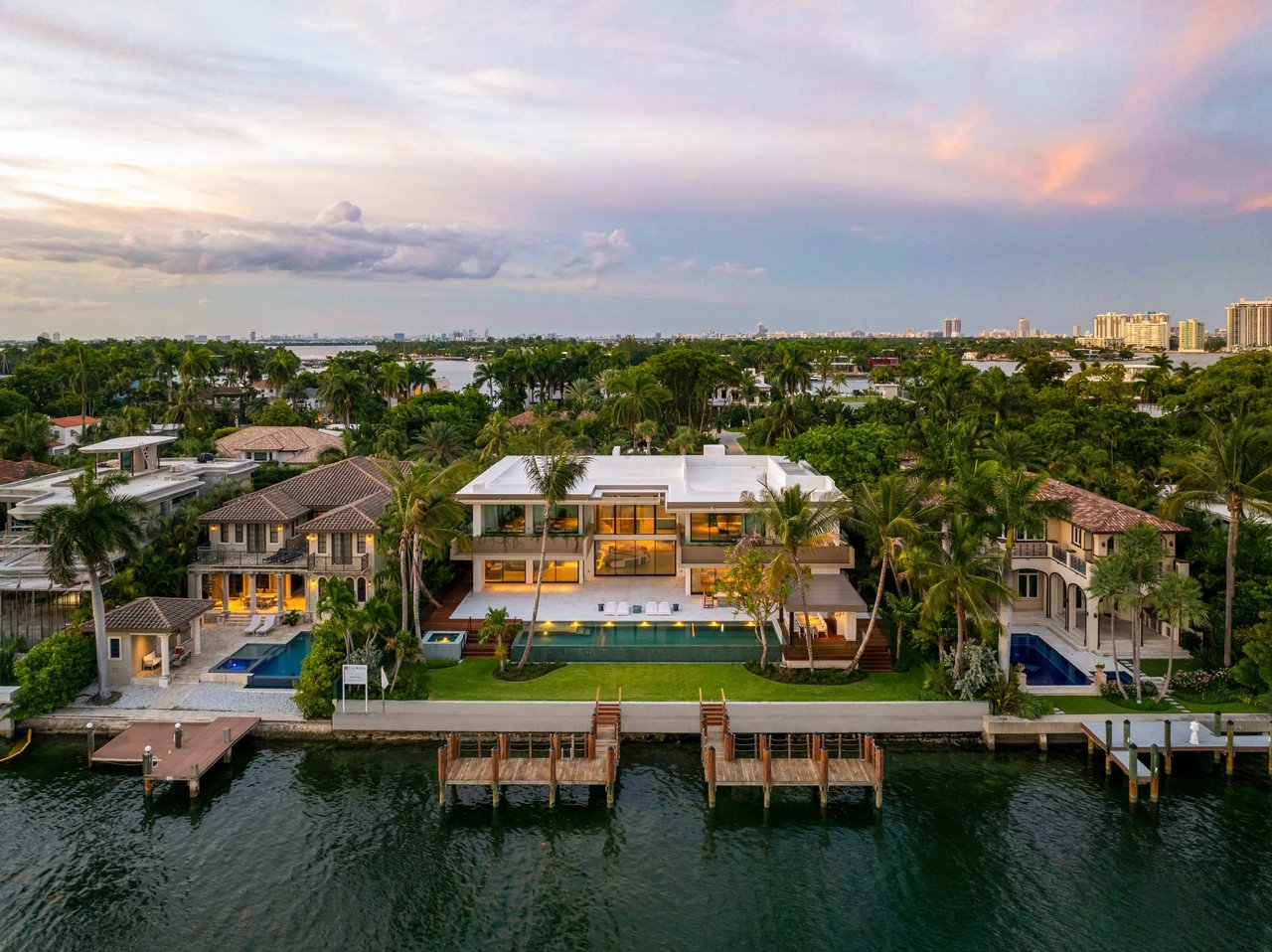 Waterfront Estate on Hibiscus Island Sells For $51.5 Million Setting New Record on Miami Beach's Palm and Hibiscus Island