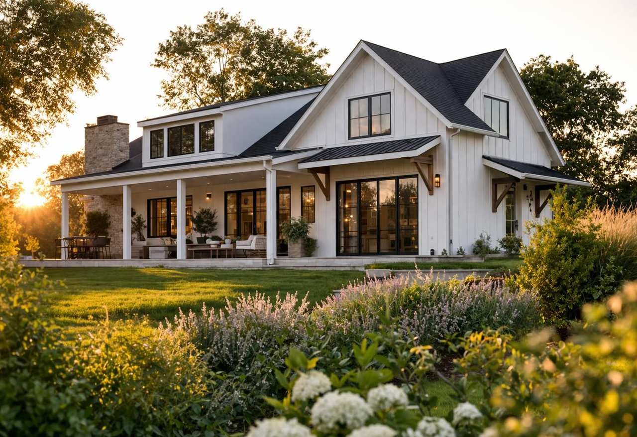 Bright, professionally staged luxury home interior with natural light and clean neutral tones