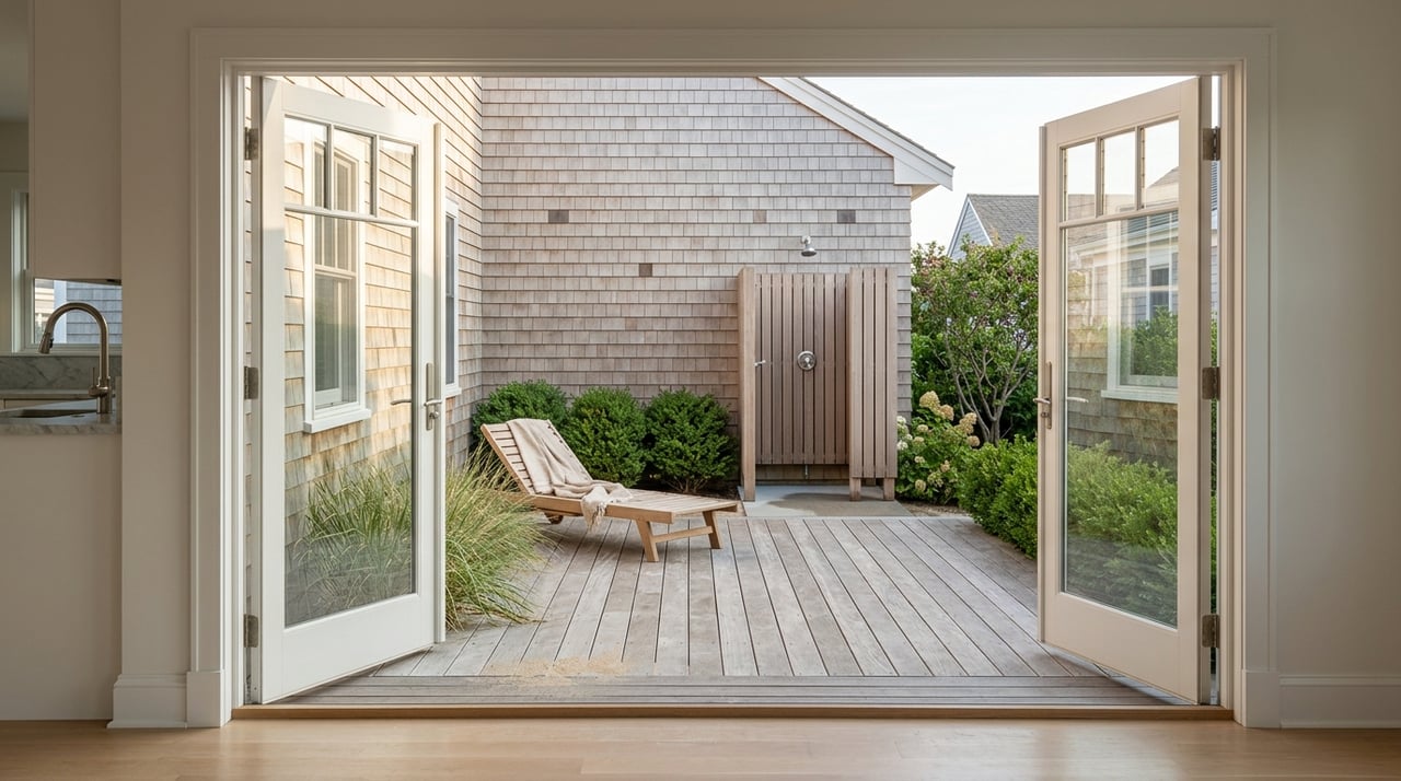 Inside Plum Island Beach House Living