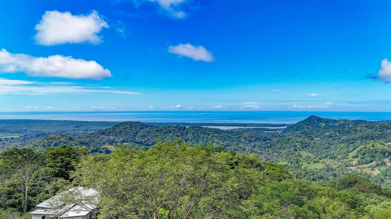 Ocean, jungle & mountain views on a meticulously landscaped 3-home family compound