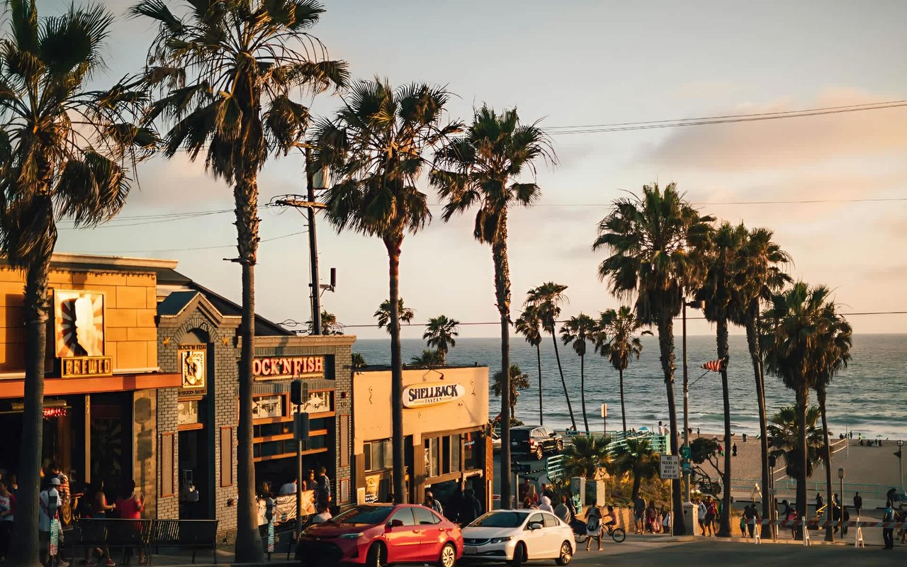 Photo at Sunset of Restaurants