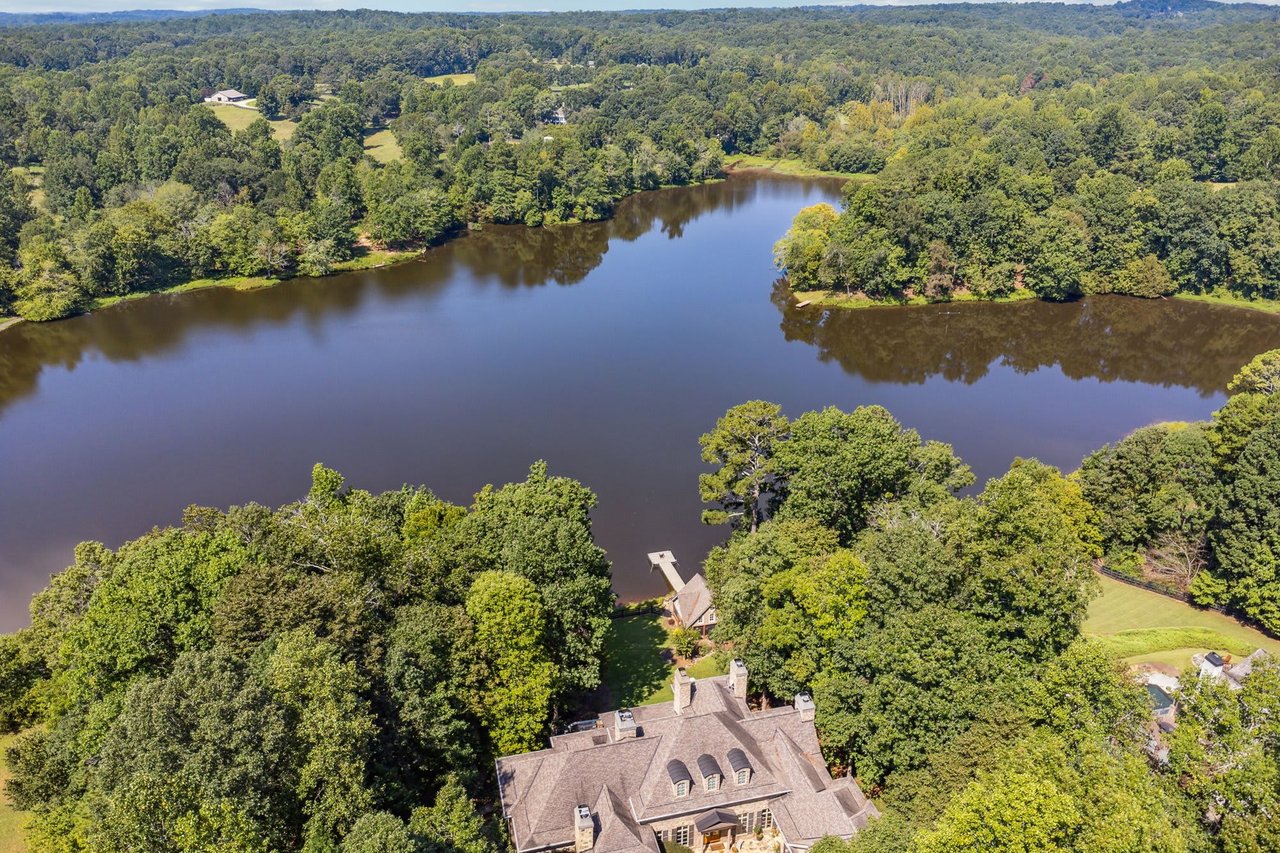 Quiet Listing: Elegant Lakefront Estate on 3 Acres in Alpharetta Georgia - Serene Views & Modern Luxuries Await