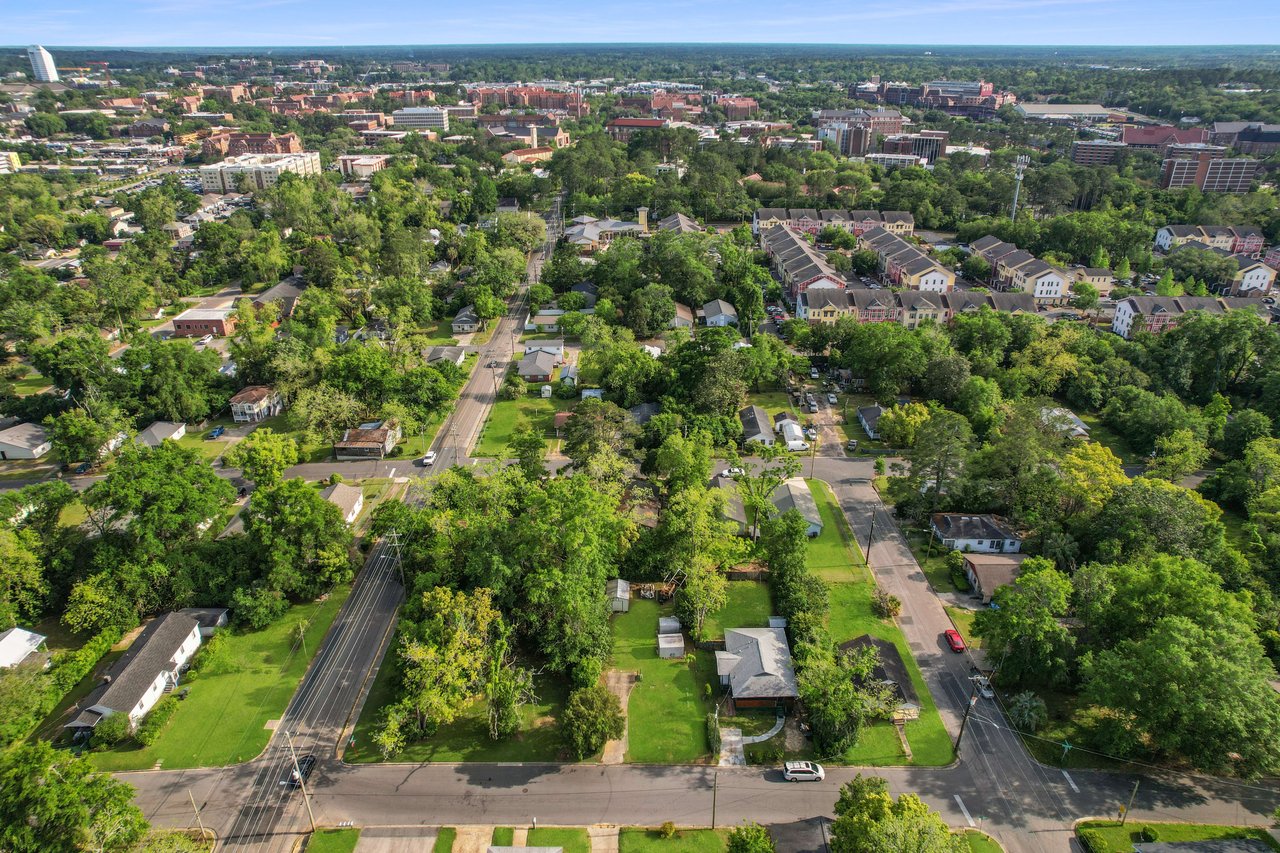  Another aerial view of Frenchtown, focusing on the residential layout and the tree-lined streets.