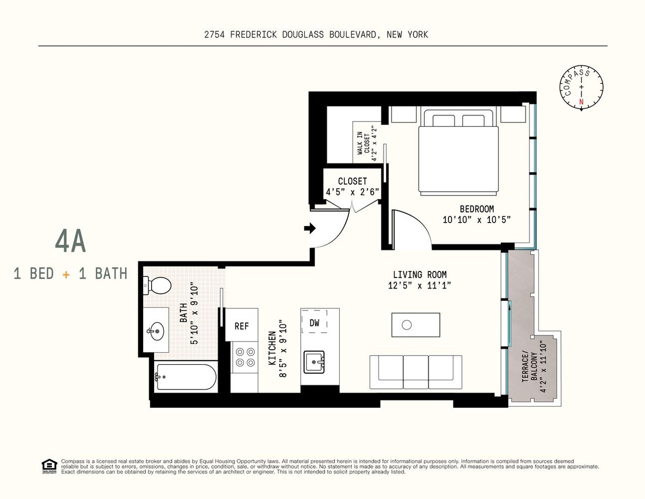 2754 Frederick Douglass Blvd, #4A