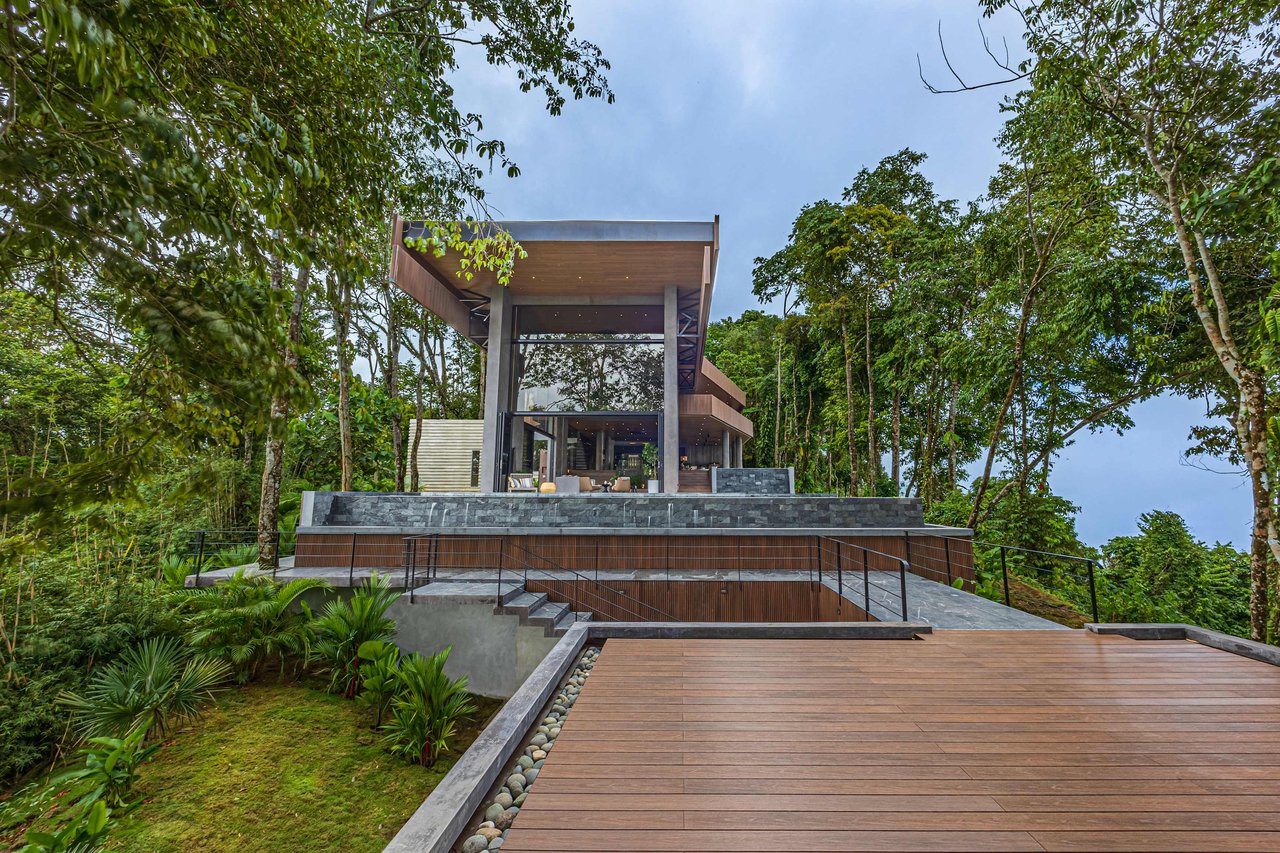 Villa Corazon de la Selva: Pristine Ocean View Luxury Home For Sale in Escaleras Costa Rica