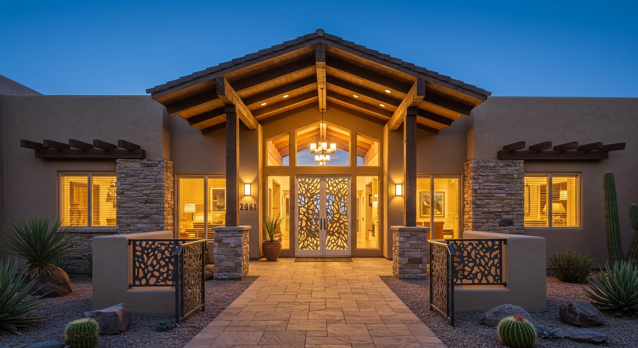 Private Contemporary Home in North Scottsdale Community of Troon Highland Estates