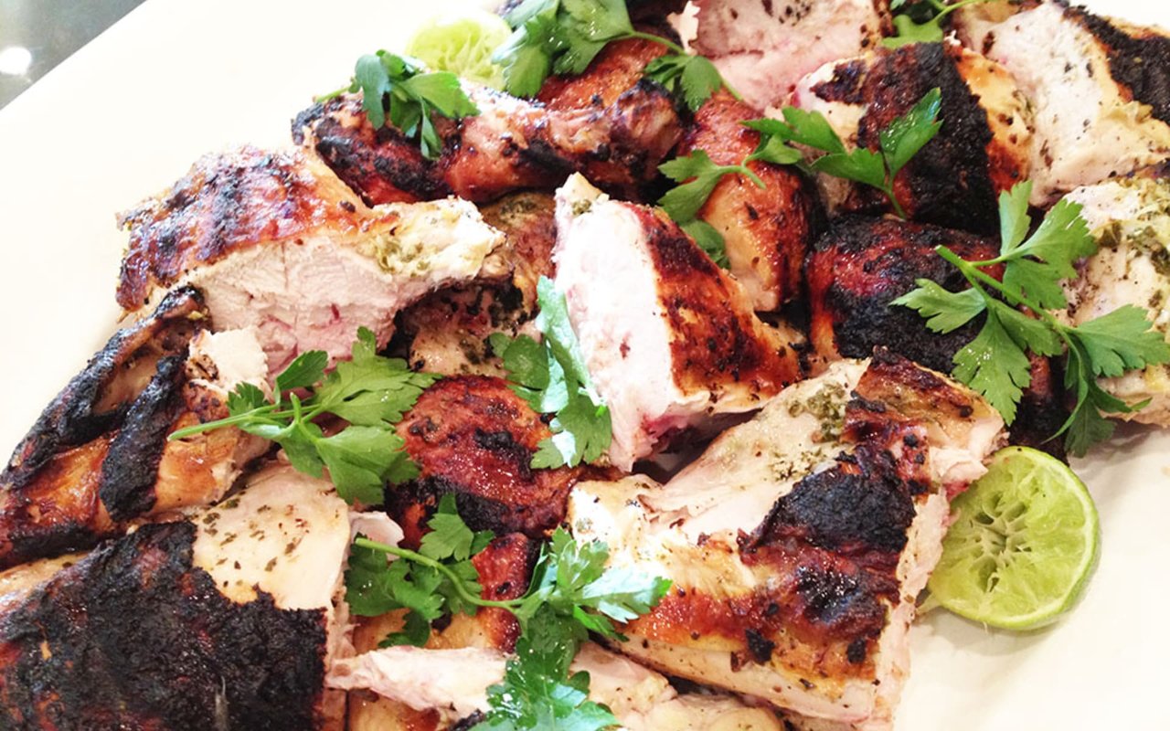 Cilantro Mint Roasted Chicken