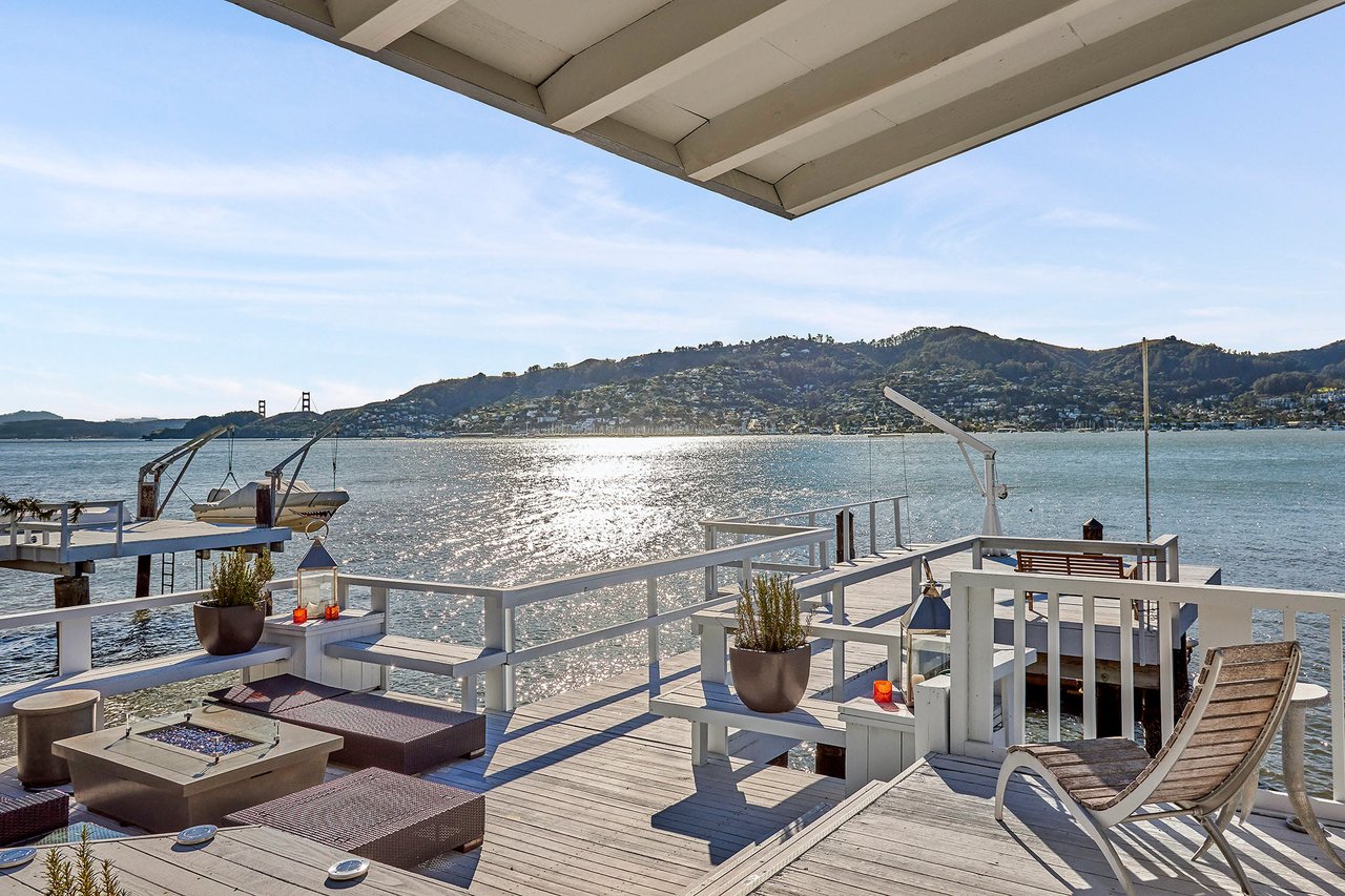 Waterfront Golden Gate View Home with Private Pier- Represented Buyer