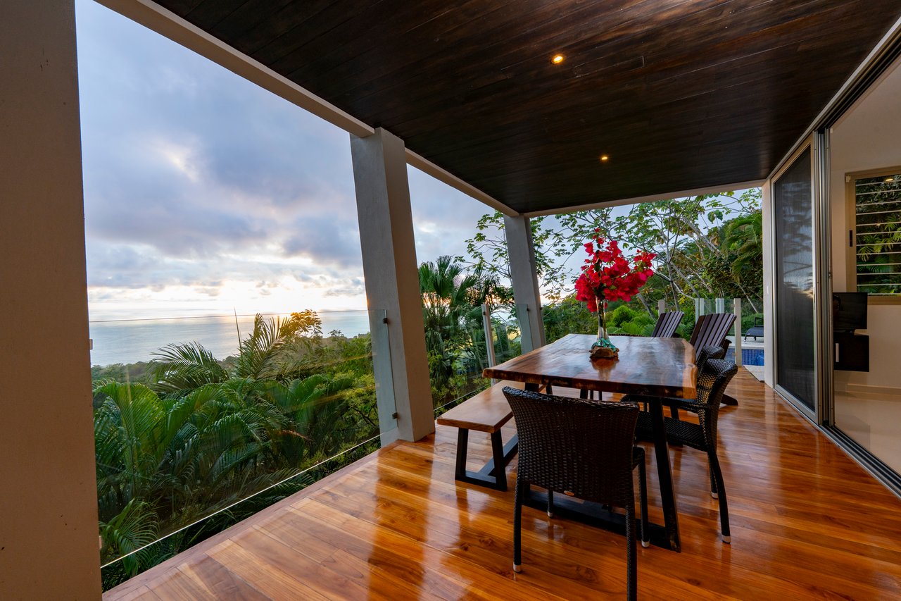 A Modern Jungle Haven with Panoramic Whales Tail Views
