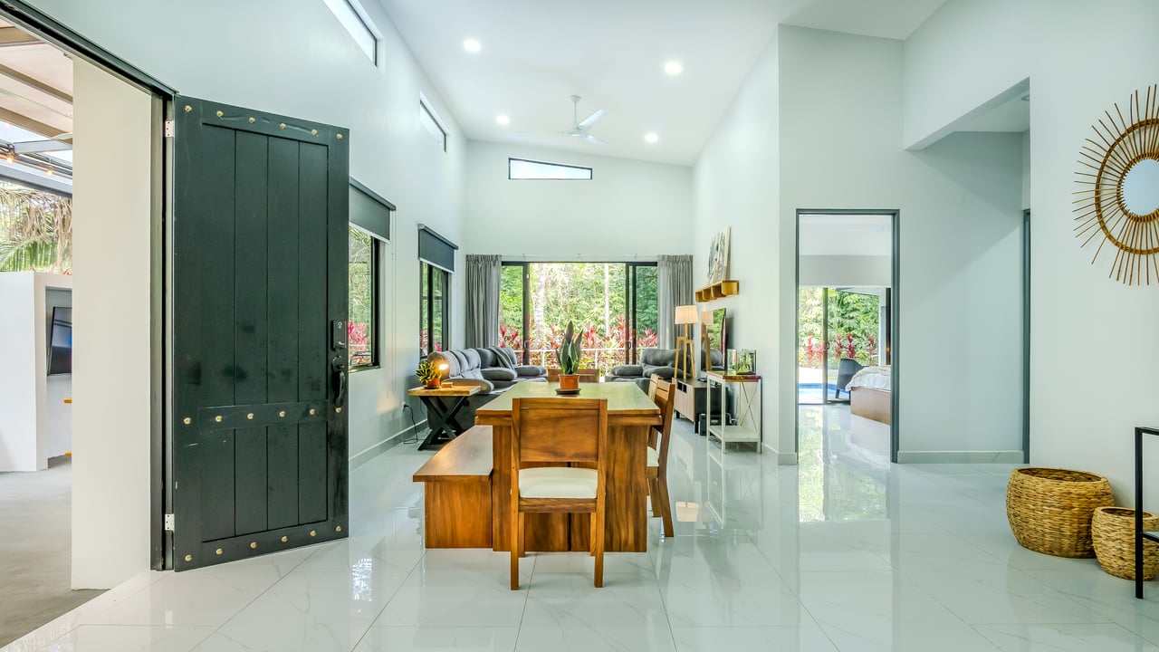 Modern 3-Bed Jungle Home with River and Pool in Cinco Ventanas Ojochal