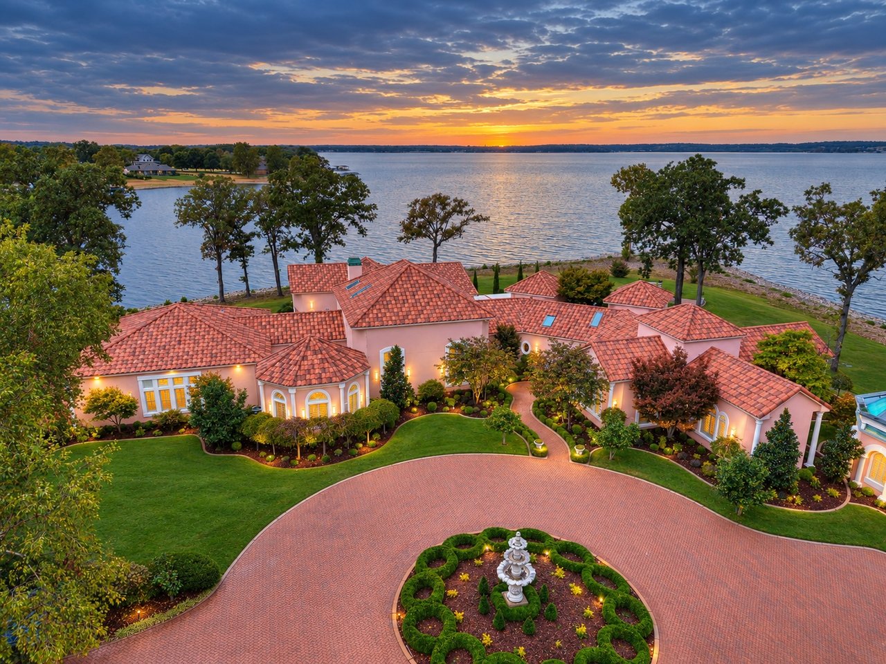 A Mediterranean Masterpiece on Grand Lake: Waterfront Living at 28910 S 593rd Road - Wyatt Poindexter - The Agency Grand Lake Oklahoma