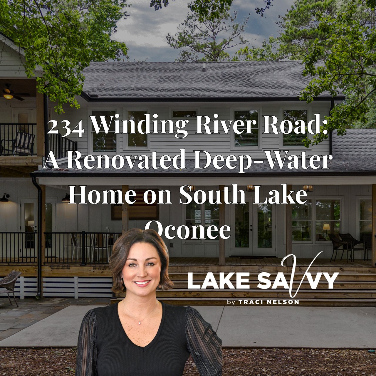 234 Winding River Road: A Renovated Deep-Water Home on South Lake Oconee
