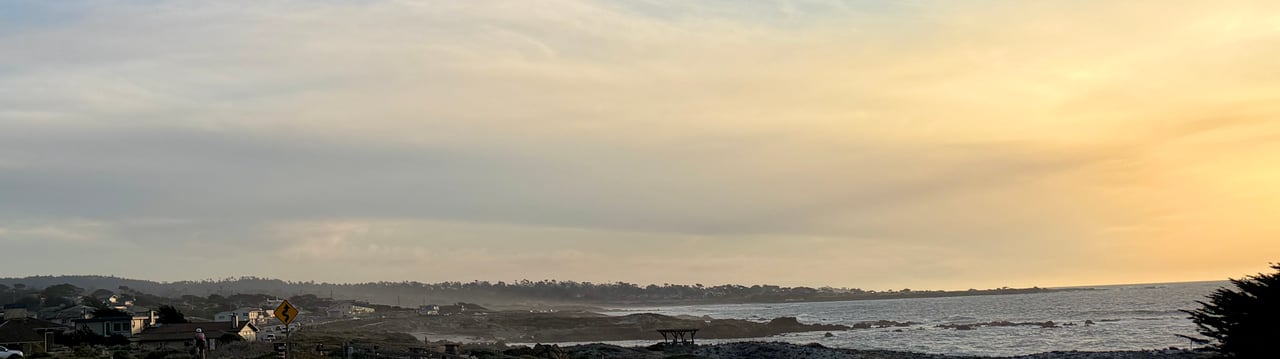 Residential neighborhoods and coastal community in Pacific Grove California