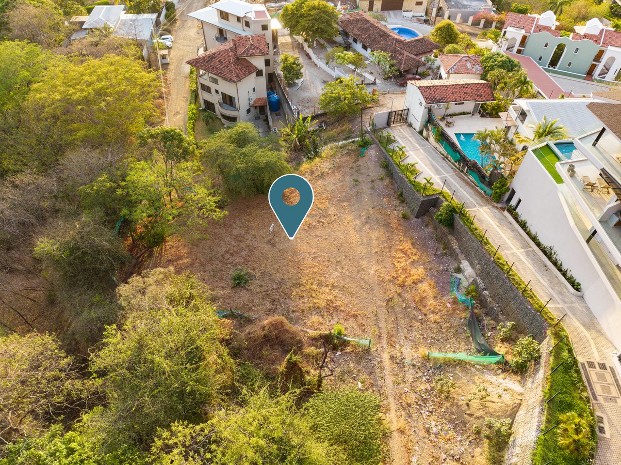 Villa Terraza Lot | Ocean View Opportunity in Tamarindo with Water and Power Already in Place