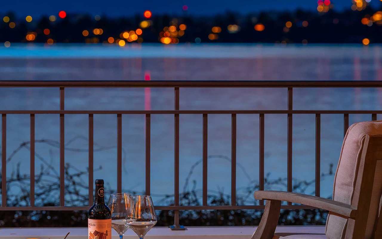 Timeless West-Facing Waterfront Estate on Treasured Hunts Point