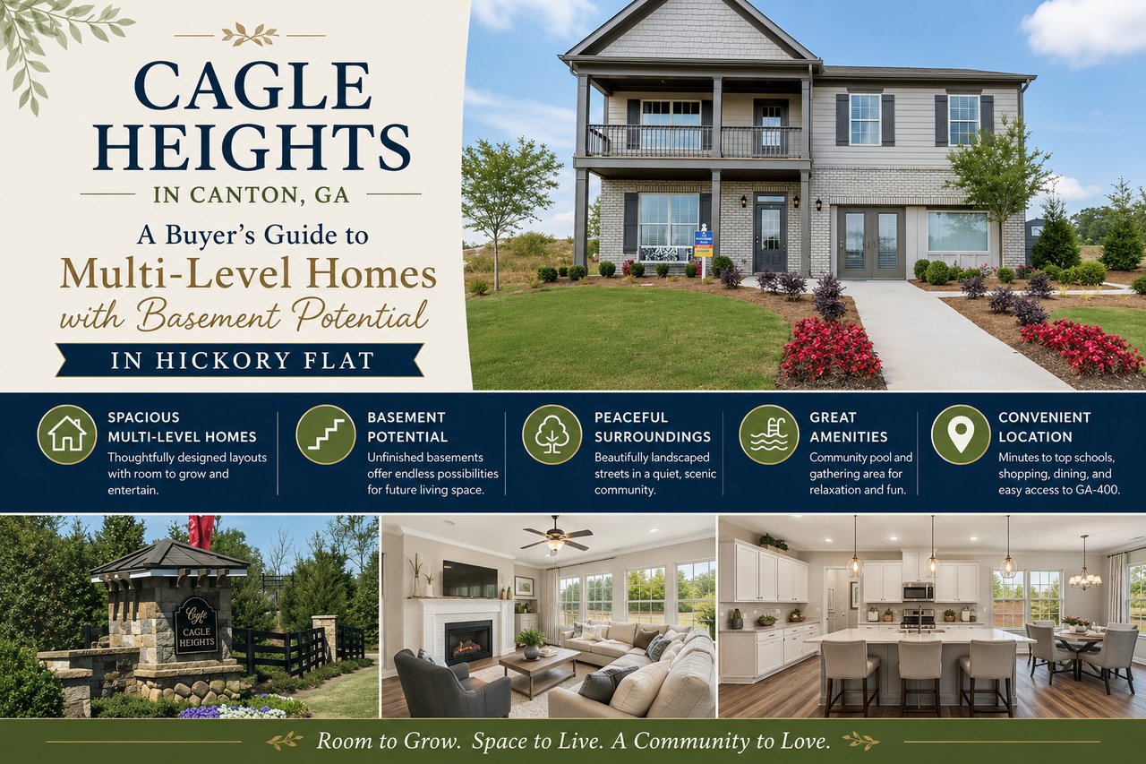 Cagle Heights in Canton, GA: A Buyer's Guide to Multi-Level Homes with Basement Potential in Hickory Flat cover