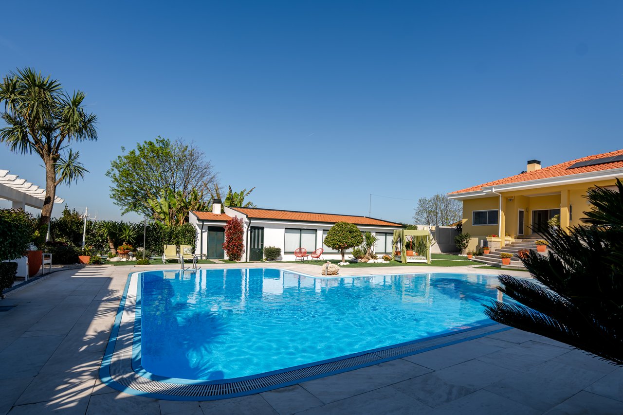 Exceptional Renovated Estate with 4 Residences, Pool & Orchard Near Porto