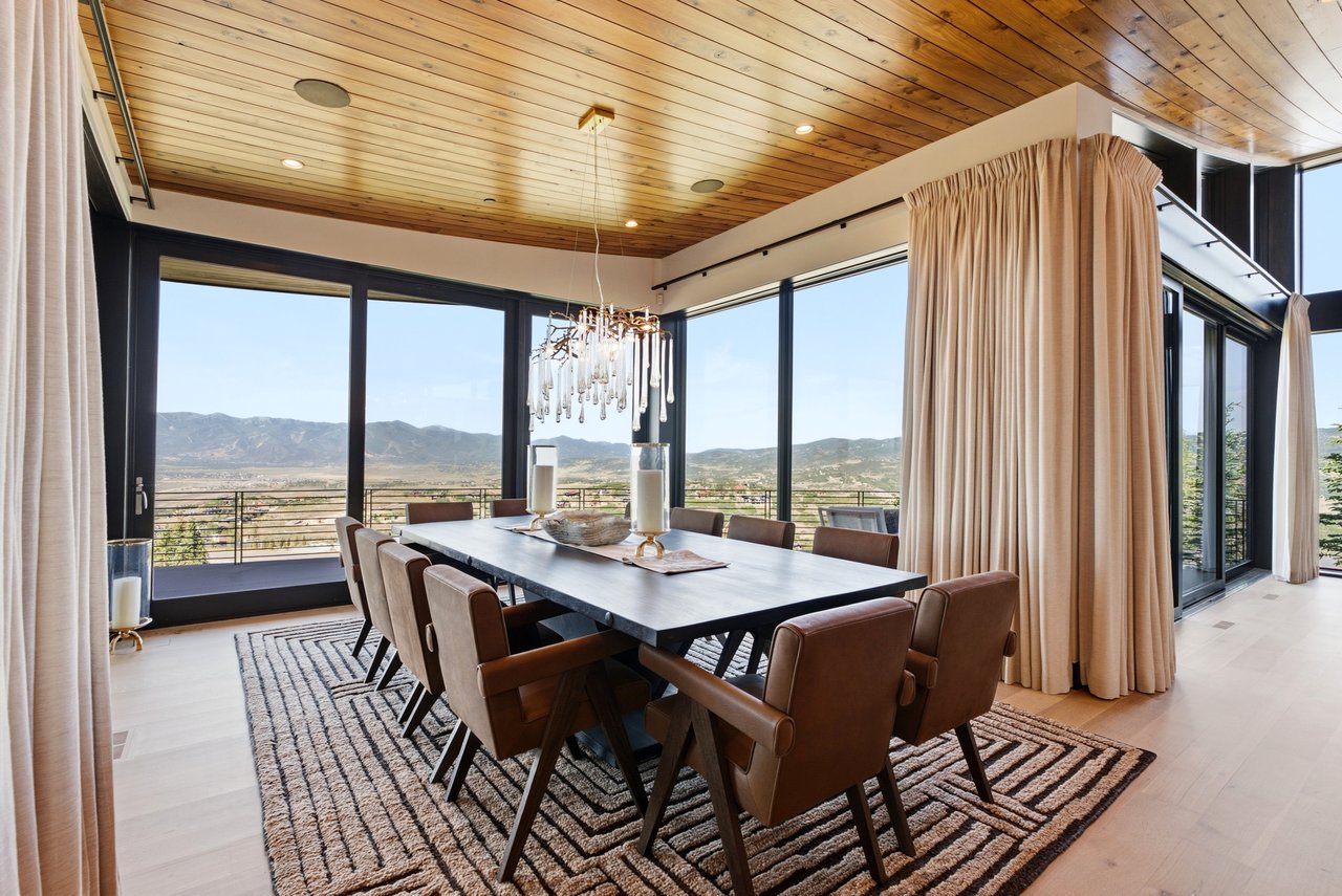 Top-of-Promontory Architectural Estate — Furnished & Turnkey - Front-Row Mountain Views