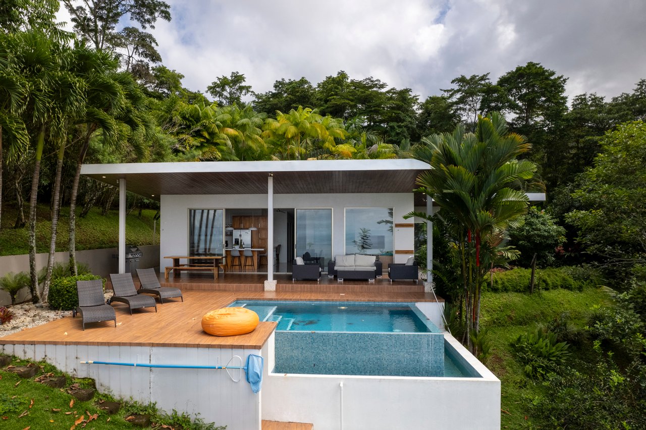Costa Rican Villa with Whales Tail Views