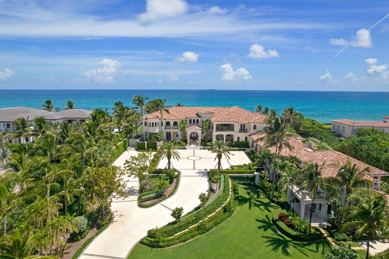 Mediterranean Ocean-To-Lake Estate in Manalapan