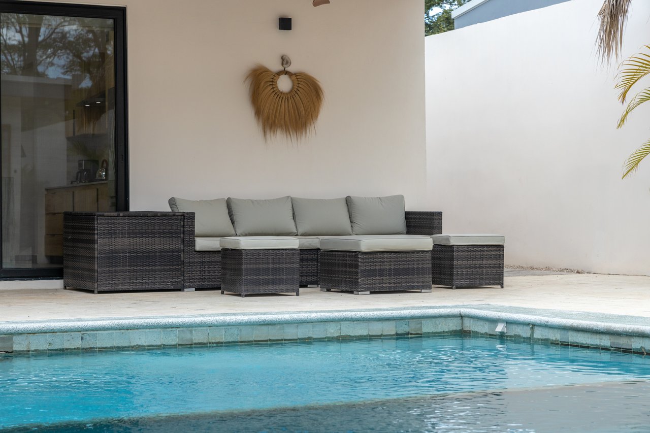 Casa Guacamaya Roja Lot B20 | Elegant 4-Bedroom Home with Pool & Outdoor Kitchen, Steps from Playa Grande Beach, Costa Rica