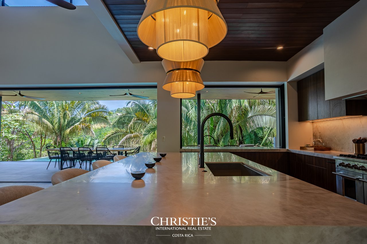 Modern Tropical Ocean & Mountain View Home