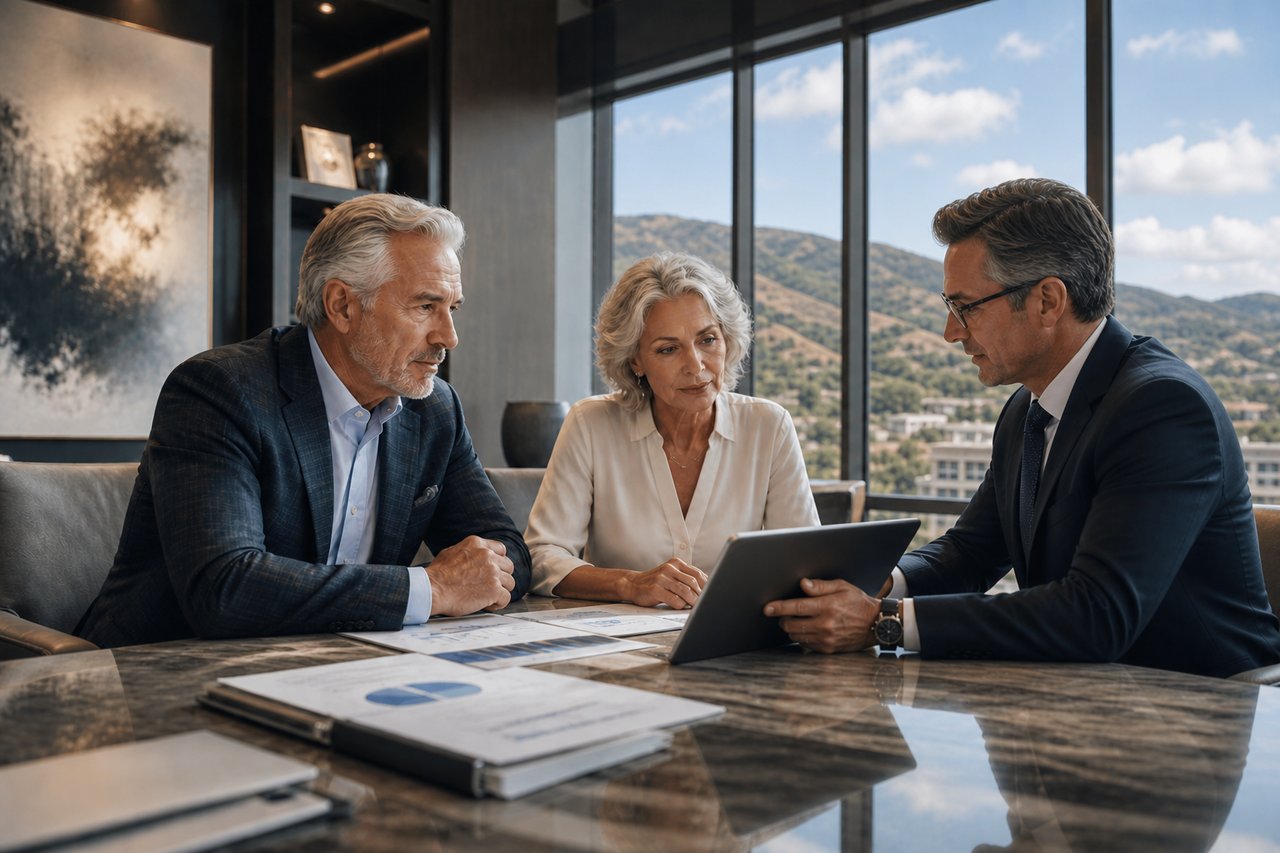 Investor analyzing real estate investment risk on the Central Coast