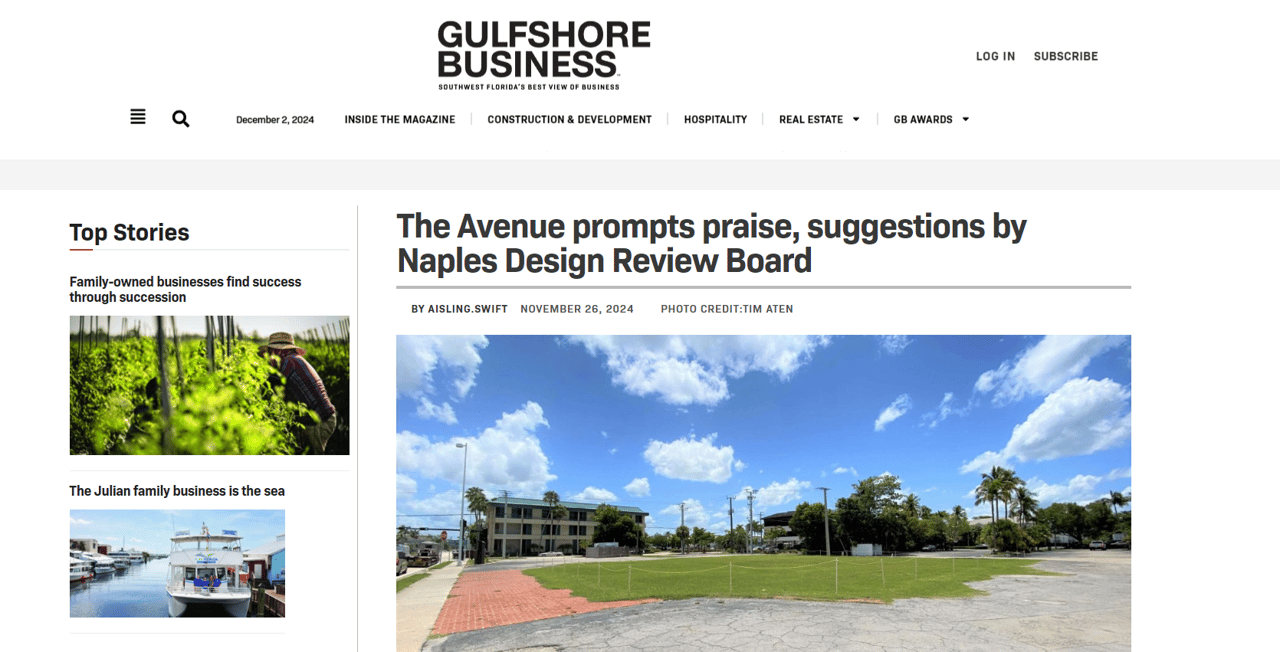 The Avenue prompts praise, suggestions by Naples Design Review Board