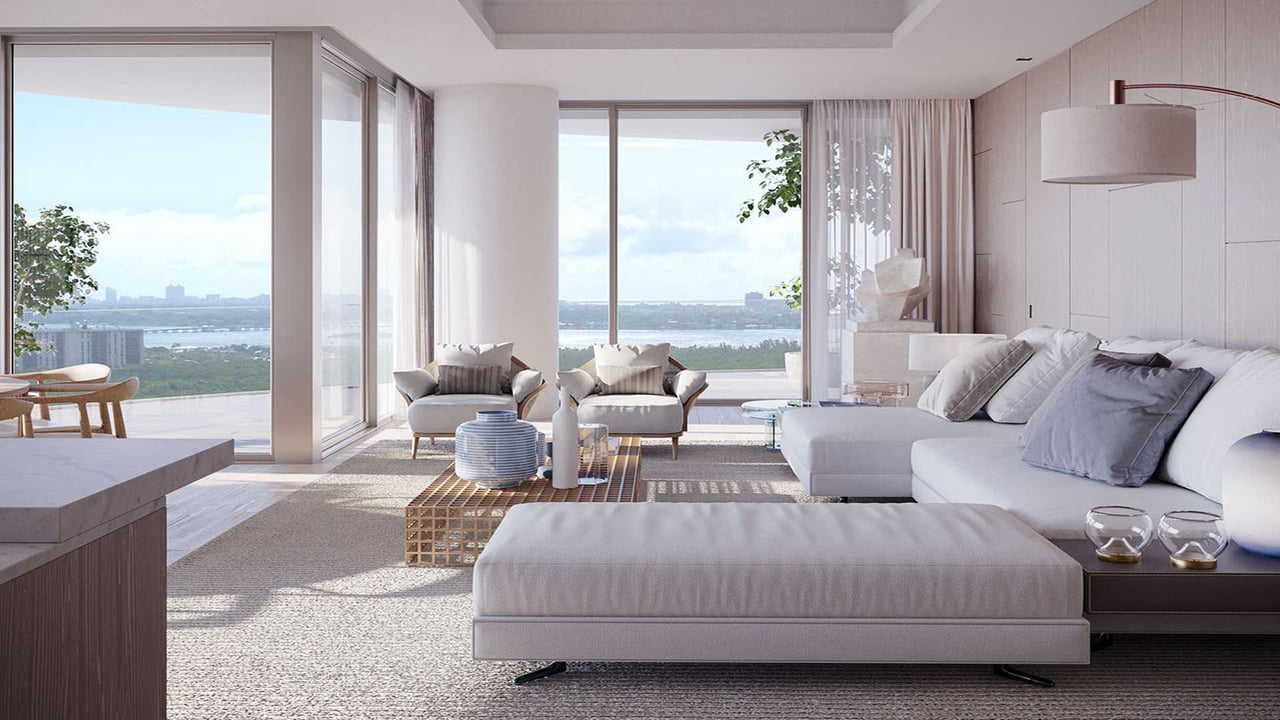 One Park Tower bedroom with panoramic views 
