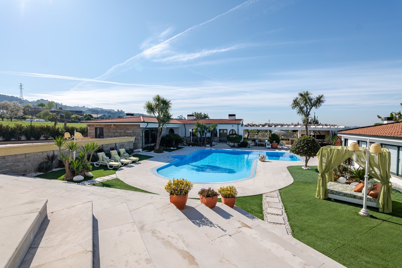 Exceptional Renovated Estate with 4 Residences, Pool & Orchard Near Porto