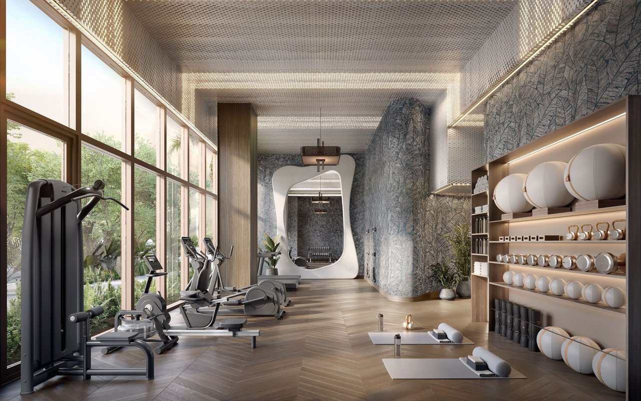 The Lincoln fitness center rendering in Coconut Grove, Miami.