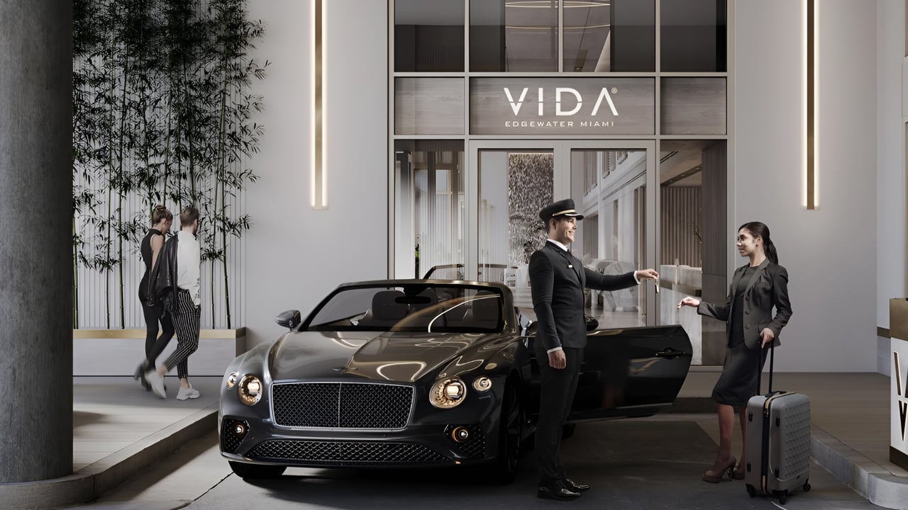 Vida Edgewater parking valet