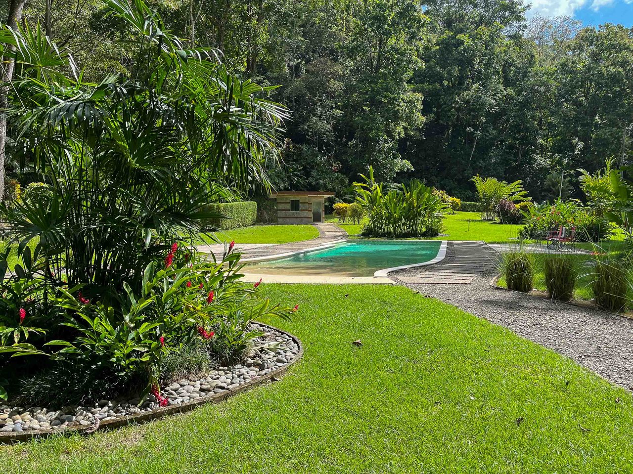 Waterfall Home in Private Community Affordable Jungle Home