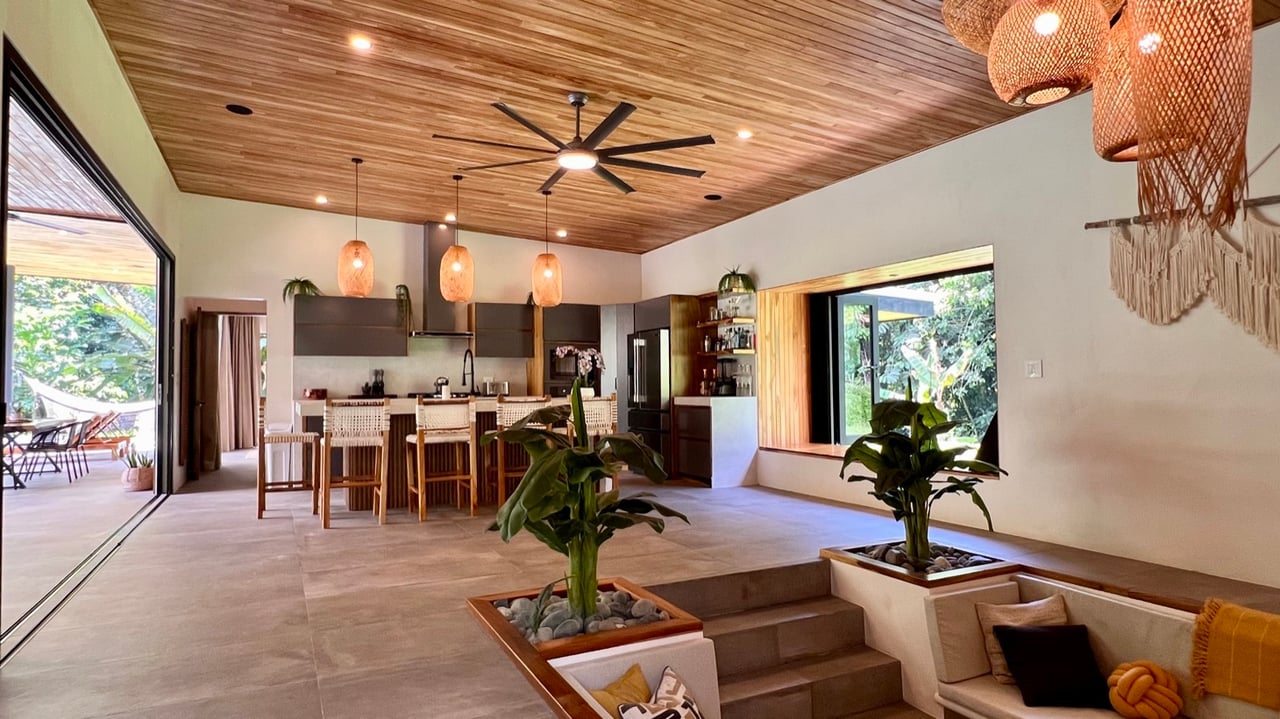 Stunning New Modern Home in Ojochal – Usable Lot Surrounded by Jungle and Creeks