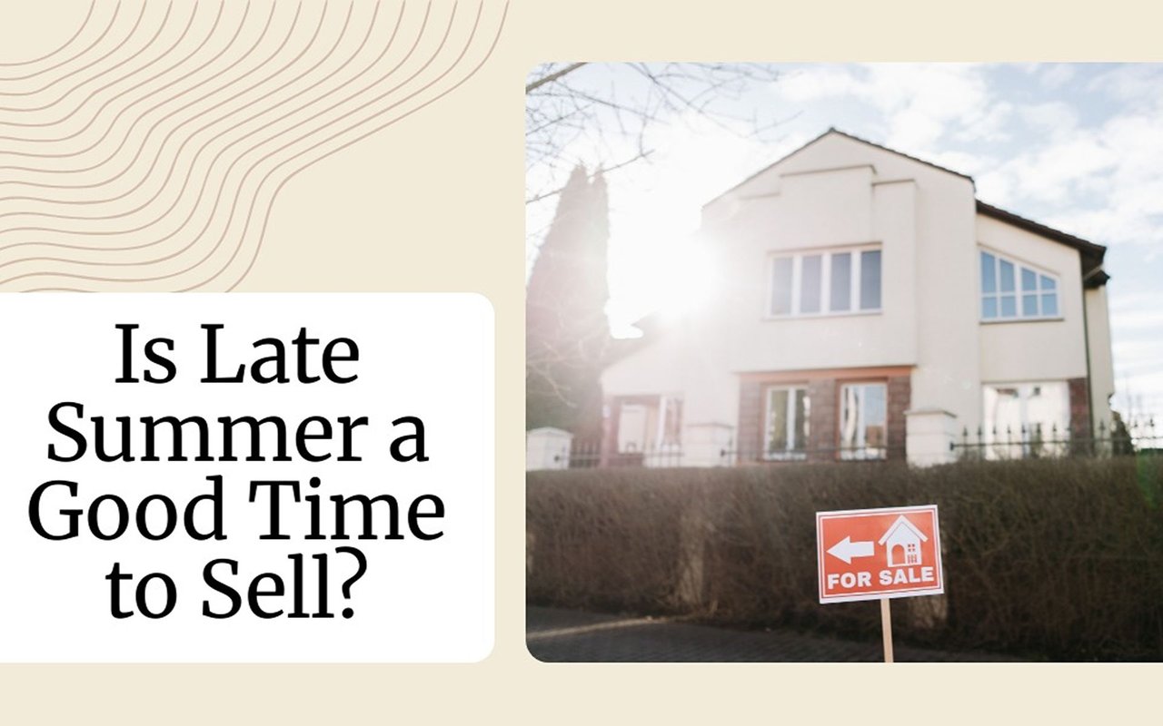 Is Late Summer a Good Time to Sell? A modern house and FOR SALE sign.
