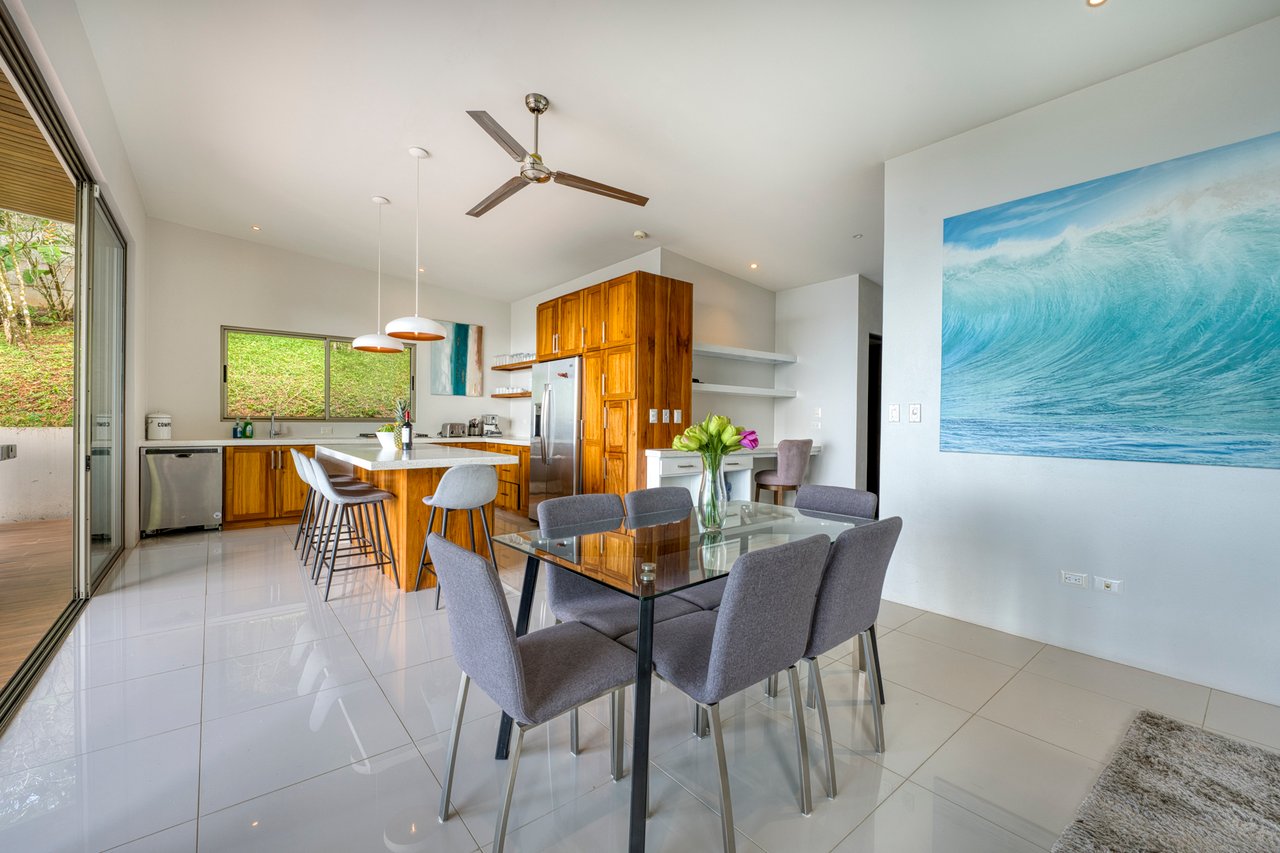 Costa Rican Villa with Whales Tail Views