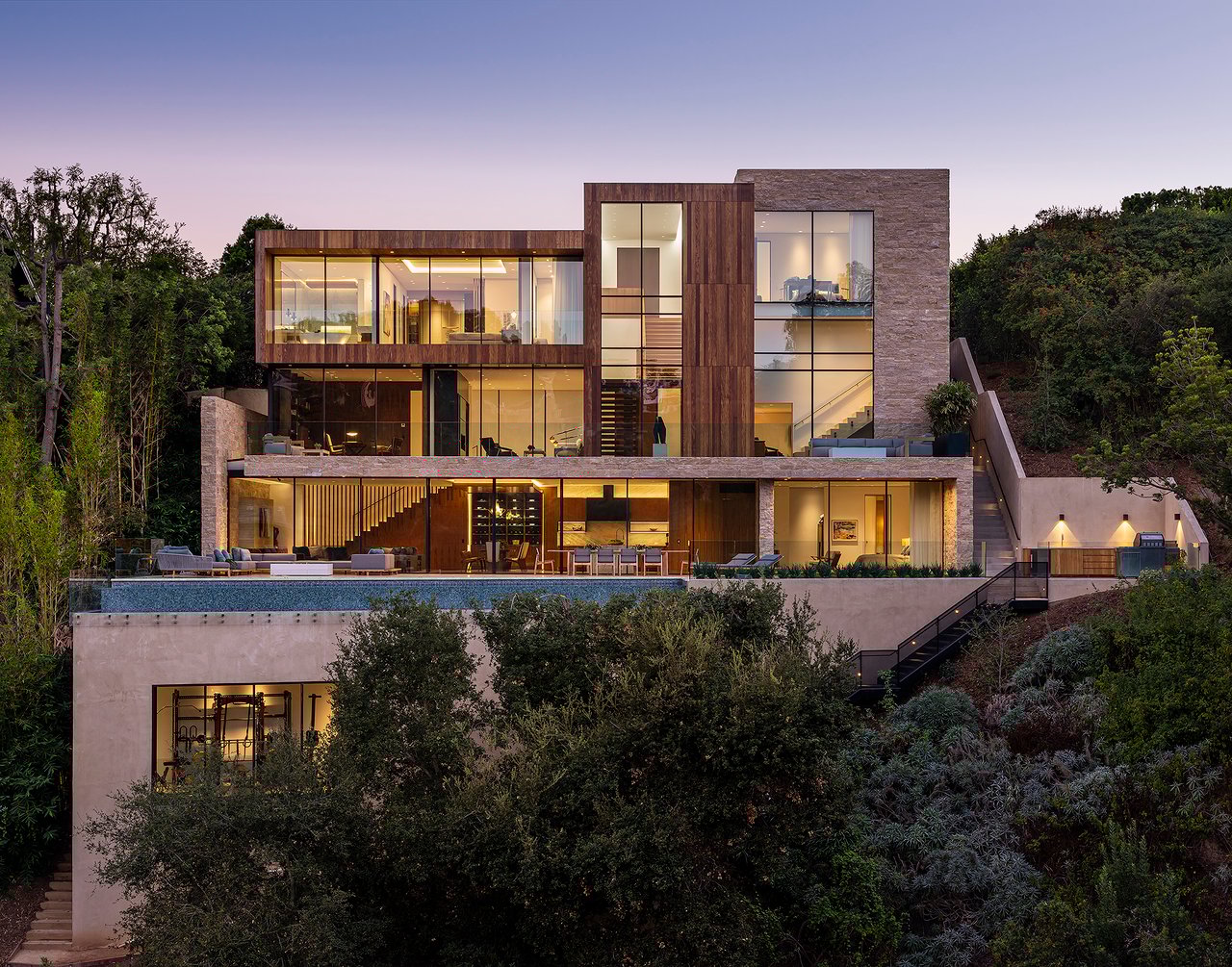 This $18.5 Million Home in L.A. Has a Gym Tucked Underneath the Swimming Pool