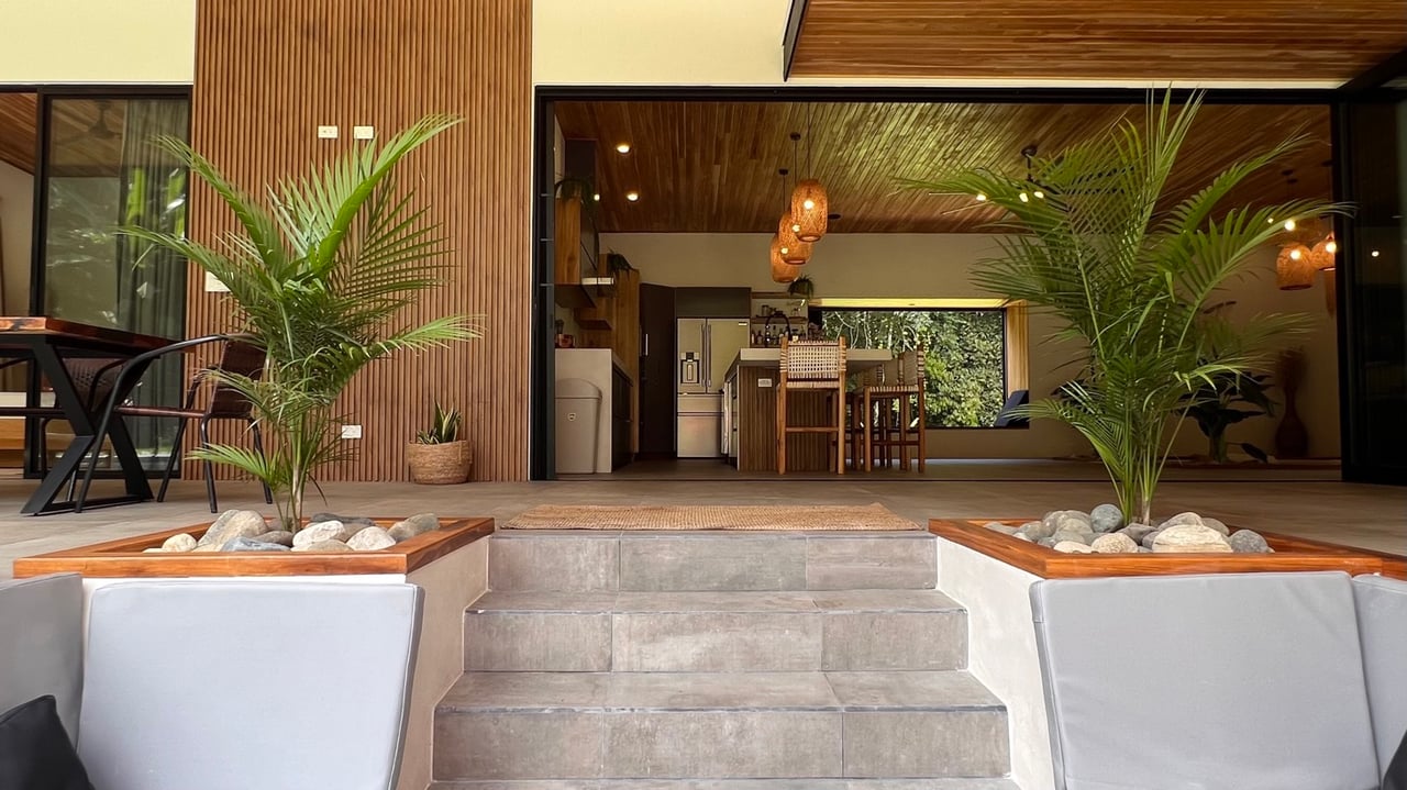 Stunning New Modern Home in Ojochal – Usable Lot Surrounded by Jungle and Creeks