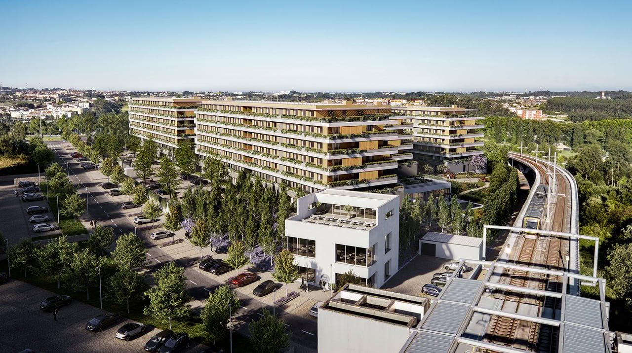 Contemporary 4-Bedroom Apartment with Private Terrace and Parking – Elevated Living in Maia, Portugal