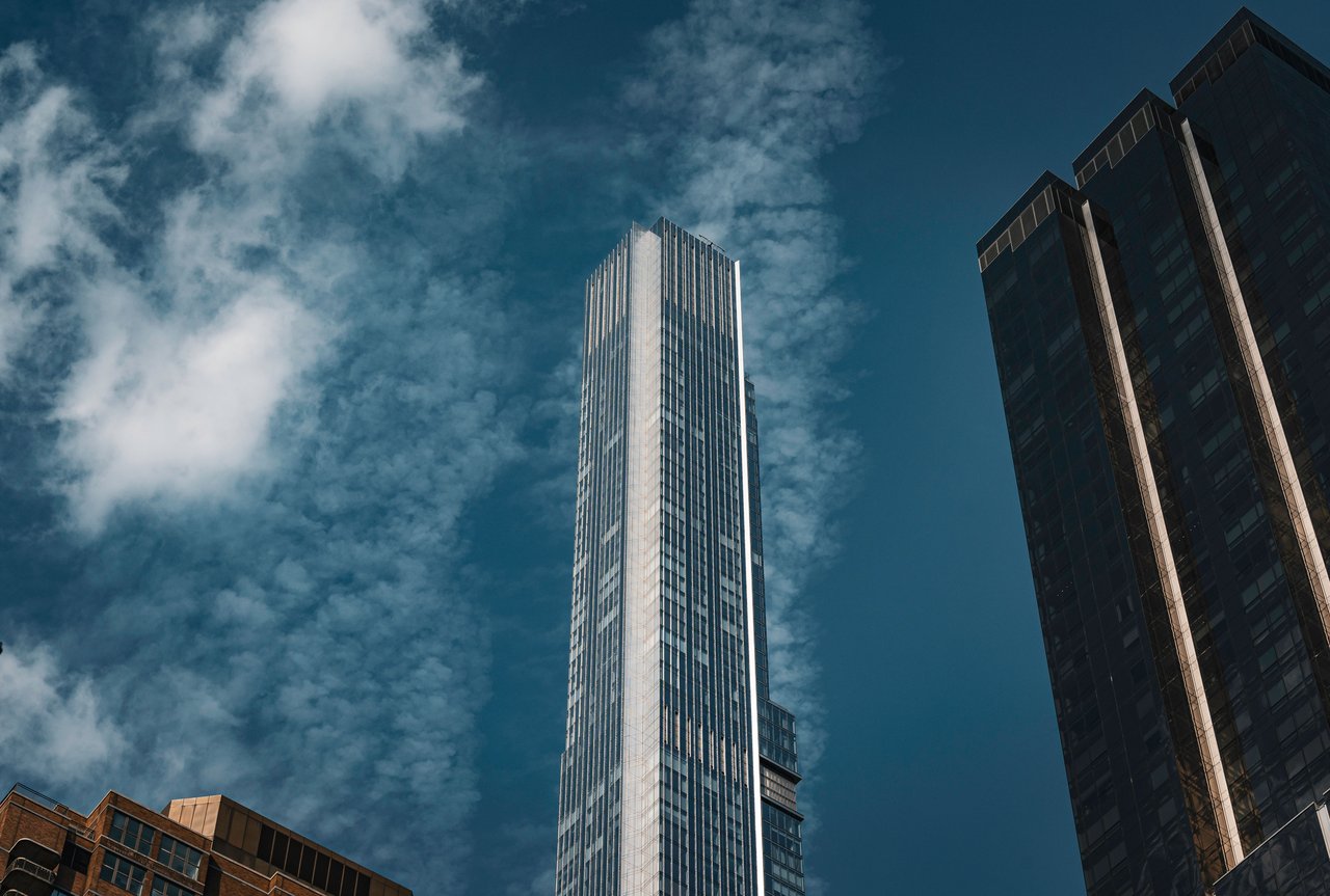 The Greenwich by Rafael Viñoly, the iconic luxury condominium tower at 125 Greenwich Street in Lower Manhattan.