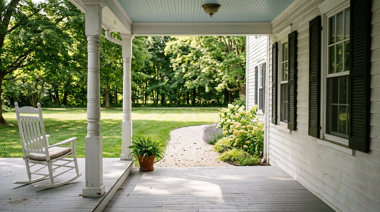 What August Looks Like Along Main Street in Clarence Hollow