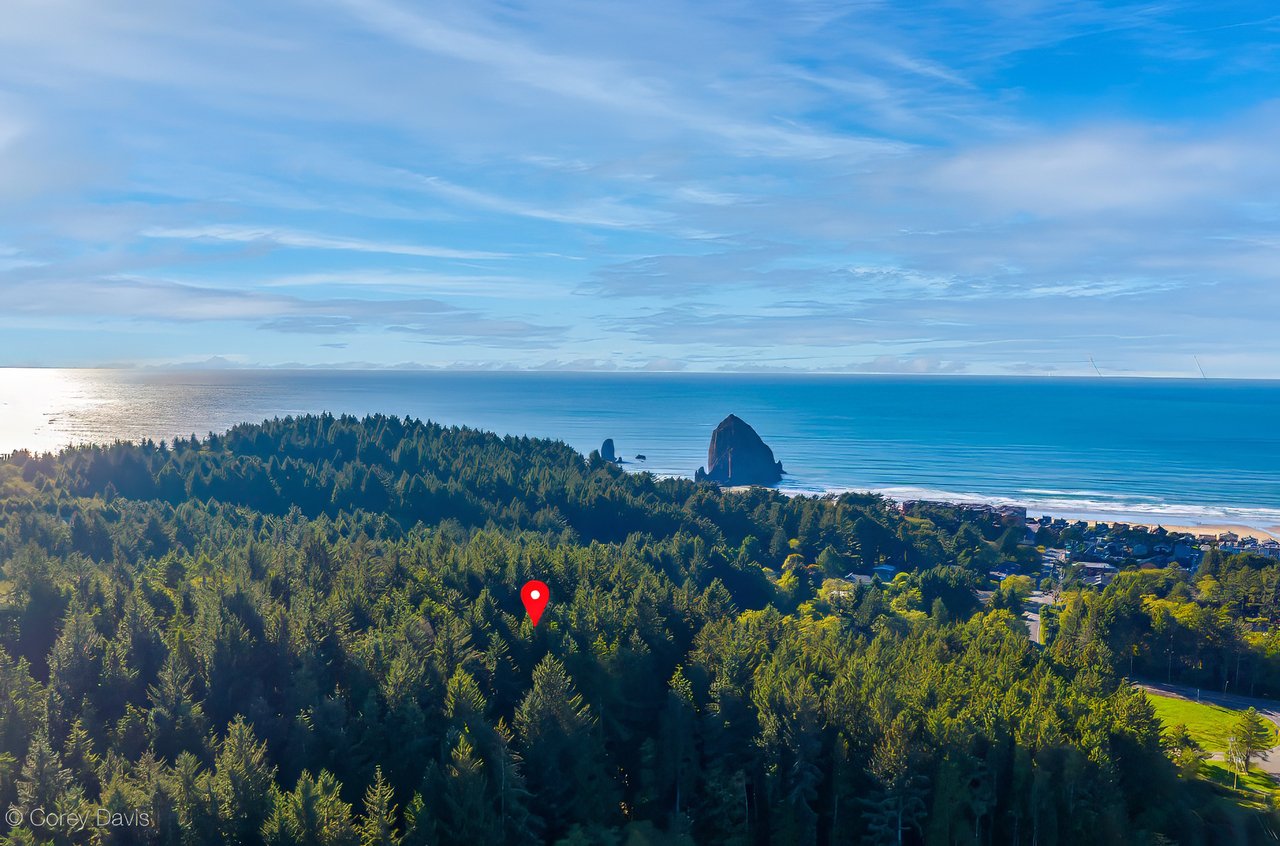 Sold wooded private homesite on Reservoir Rd in Cannon Beach, Oregon near Midtown and Haystack Rock