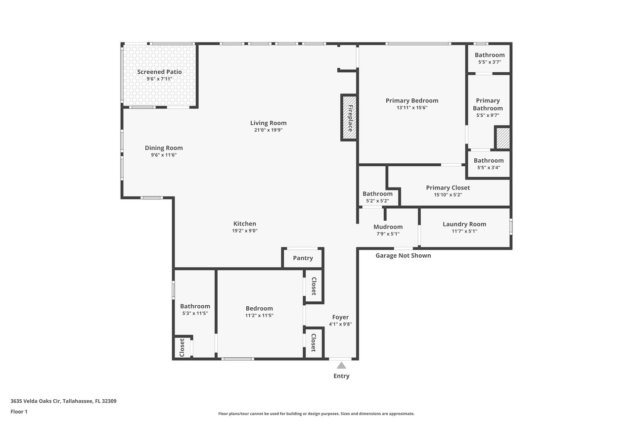 floor plan  of a 1 story house