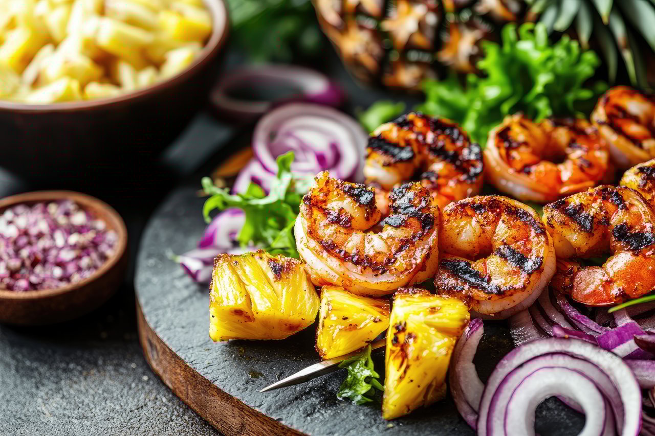 Grilled Pineapple & Shrimp Skewers – The Ultimate Summer BBQ Bite