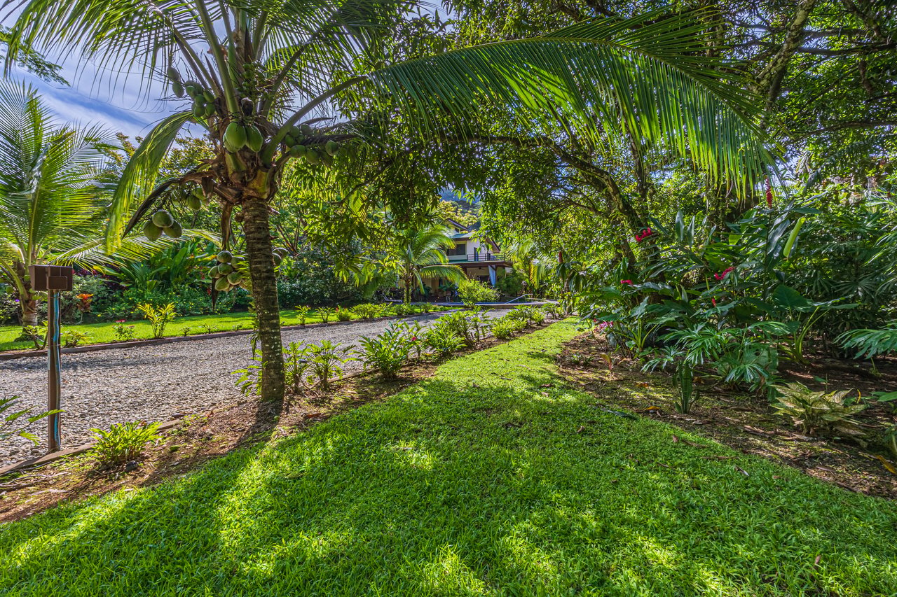 0.50 ACRES – 5 Bedroom Riverfront Modern Home, Walking Distance To Dominical!!!