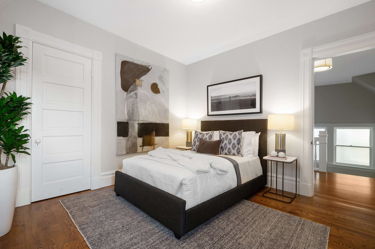 Grand Pacific Heights Home on a Coveted Flat Block between Lafayette & Alta Plaza Parks