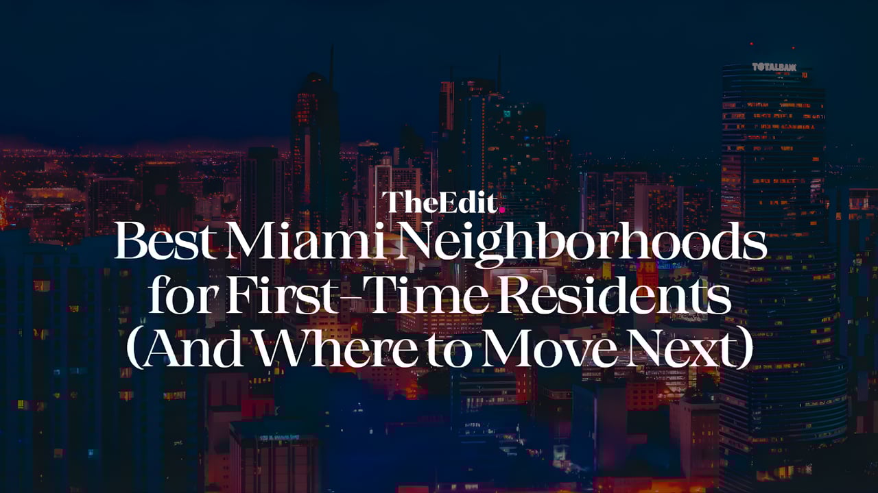Miami skyline showcasing neighborhoods ideal for first-time residents