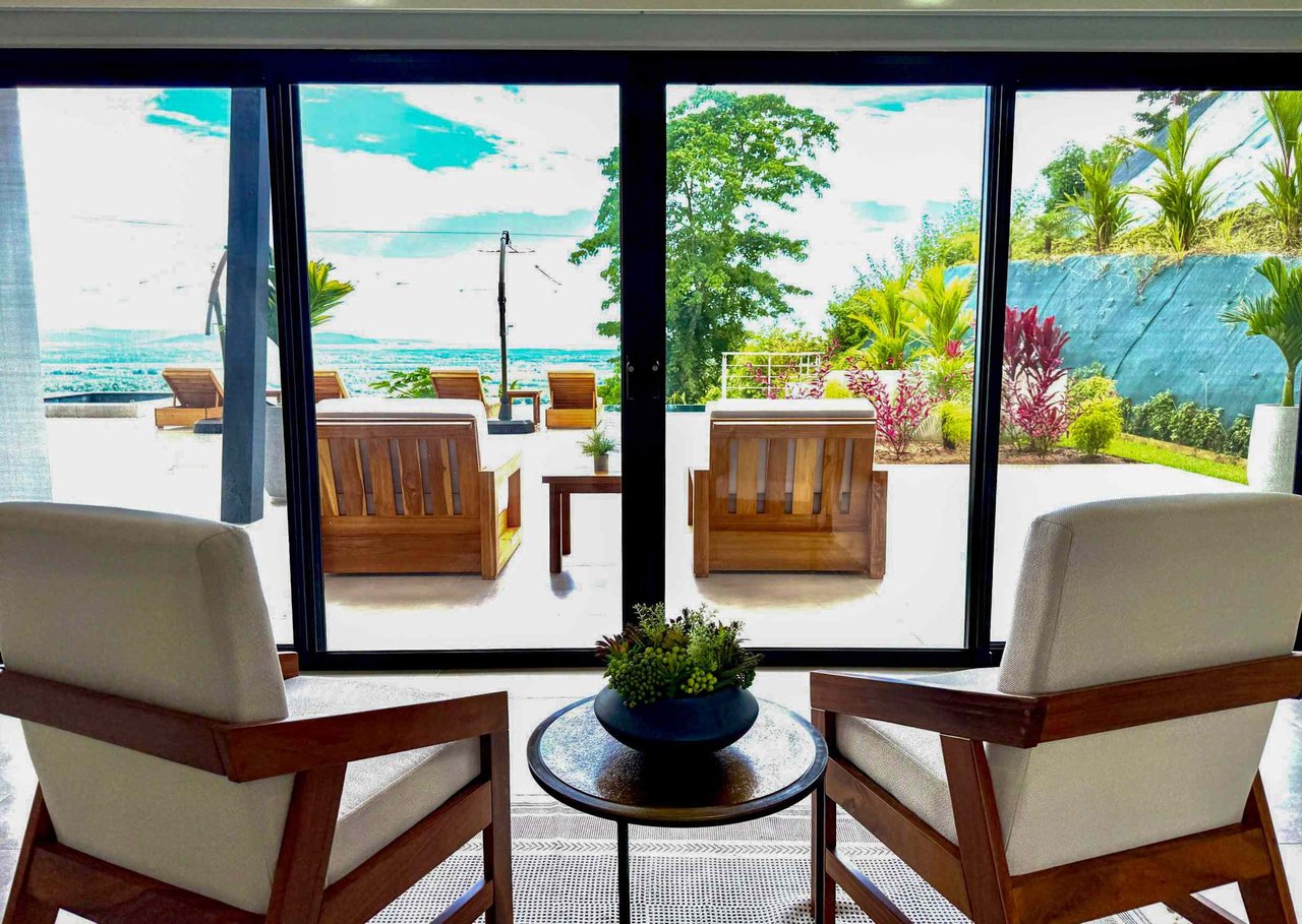 Brand New Modern Luxury 4-Bedroom Home with Pool and Incredible Panoramic Coastal & Ocean Views in Teancum at Tawal near Ojochal Costa Rica