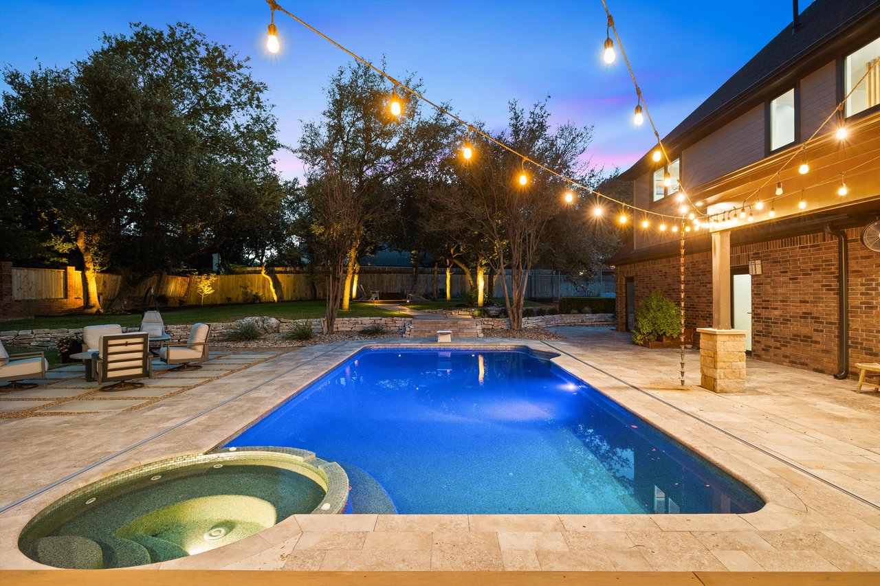 Northwest Hills legacy home with sport court, pool, and dream backyard.